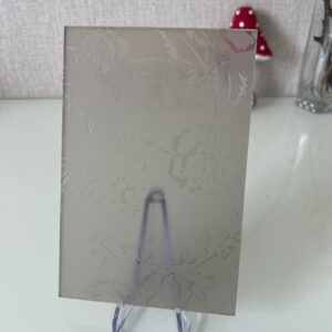 Фото стекло с рисунком Гули бронзовое