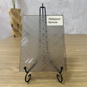 Фото стекло модель Лабиринт цвет бронза