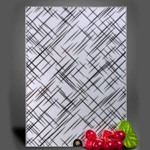 Фото зеркало листовое Лабиринт серебро